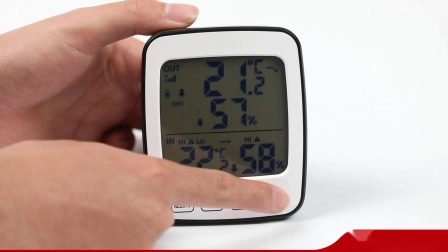 Drahtloses Innen-Außenthermometer, Temperatur- und Luftfeuchtigkeitsmonitor mit hoher Präzision